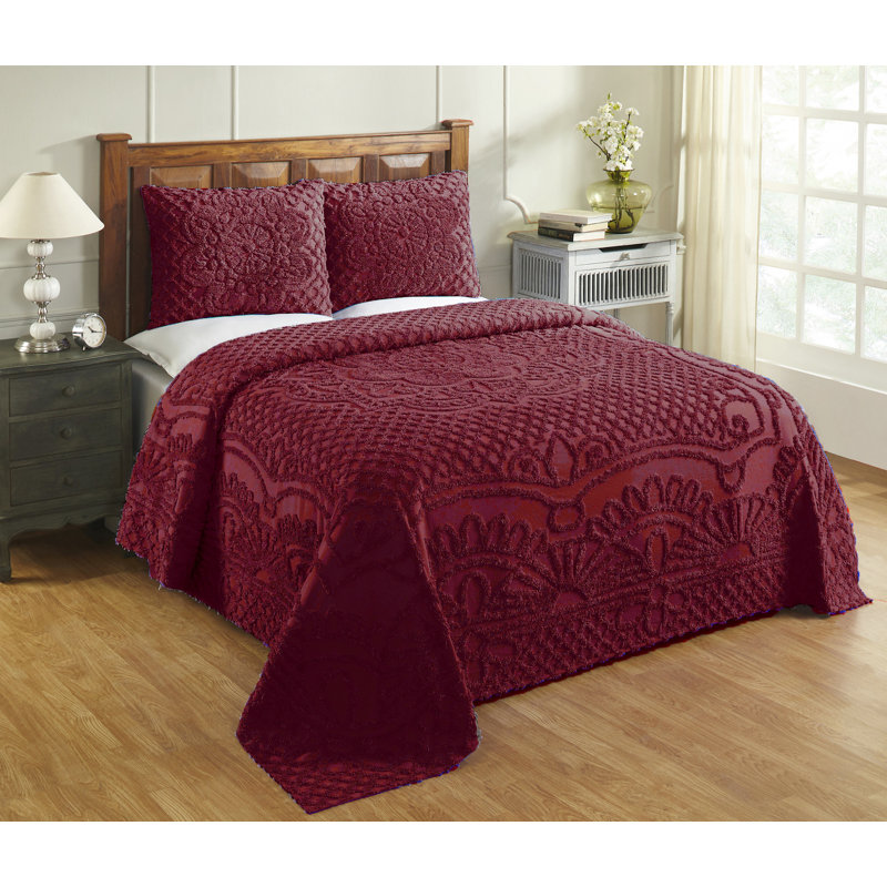 FabStyles Bedspreads 100 Cotton Oversized Coverlet Chenille Bedspread Set Reviews Wayfair